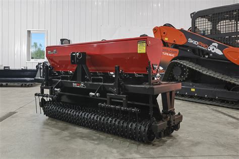 skid steer seeder for sale|slit seeder for skid steer.